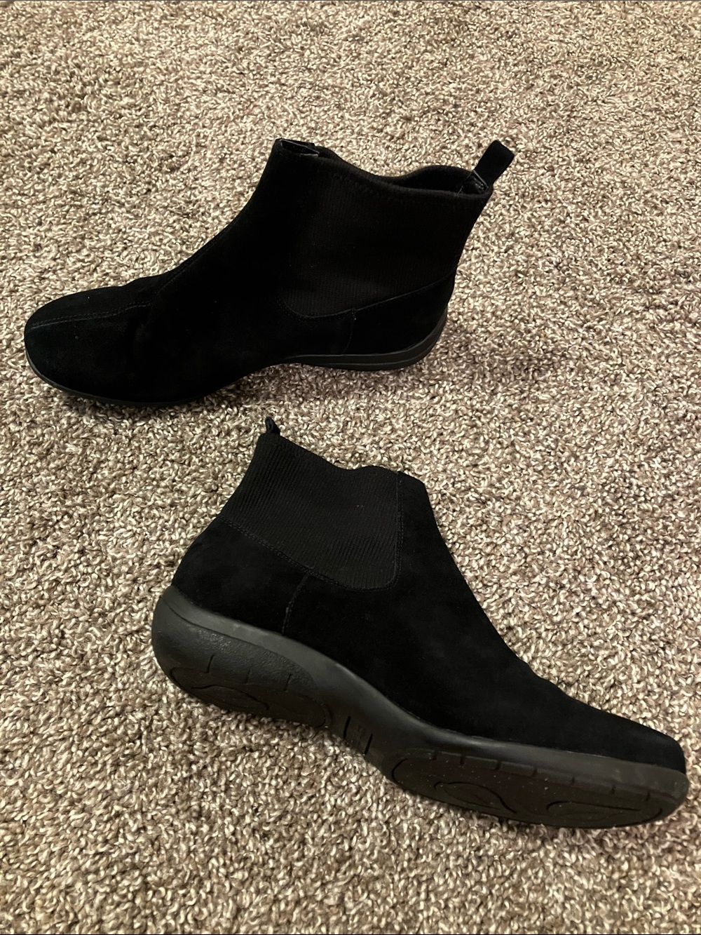 Naturalizer Black Suede Ankle Booties